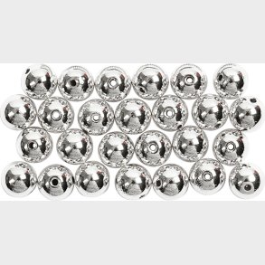 Voksperler -  8 Mm - Hulstr. 1 Mm - Slv - 50 Stk.