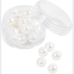 Voksperler -  8 Mm - Hulstr. 2,3 Mm - Perlemor - 22stk.