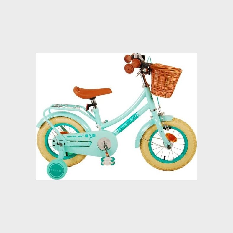 Volare - Brnecykel Med Stttehjul - 12" Tommer - Excellent - Grn