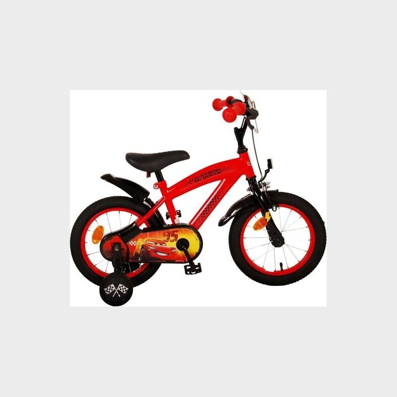 Volare - B�rnecykel Med St�ttehjul - 14" Tommer - Biler