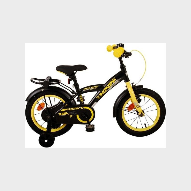 Volare - Brnecykel Med Stttehjul - 14" Tommer - Thombike - Gul