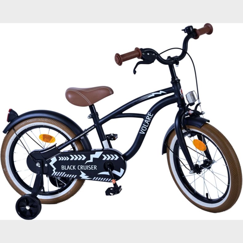 Volare - B�rnecykel - 16'' - Cruiser - Sort Brun