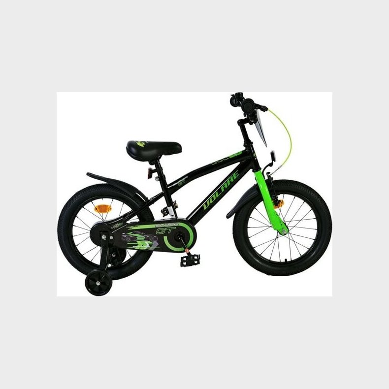 Volare - Brnecykel Med Stttehjul - 16" Tommer - Super Gt - Grn