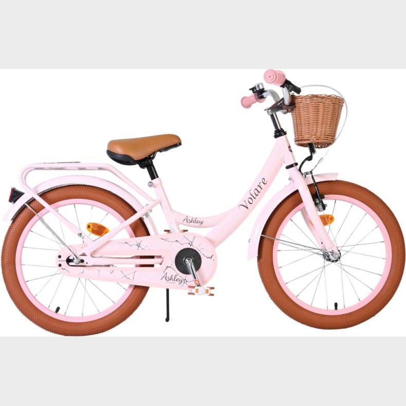 Volare - Ashley 18" B�rnecykel - Kurv Bagageb�rer - Pink Pastel
