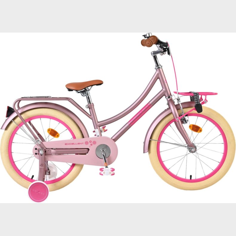 Volare - B�rnecykel Med St�ttehjul - 18" Tommer - Excellent Pink