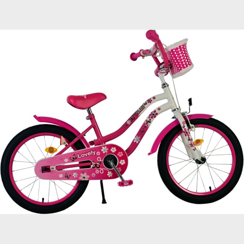 Volare - B�rnecykel - Lovely Pink Og Hvid - 18 Tommer
