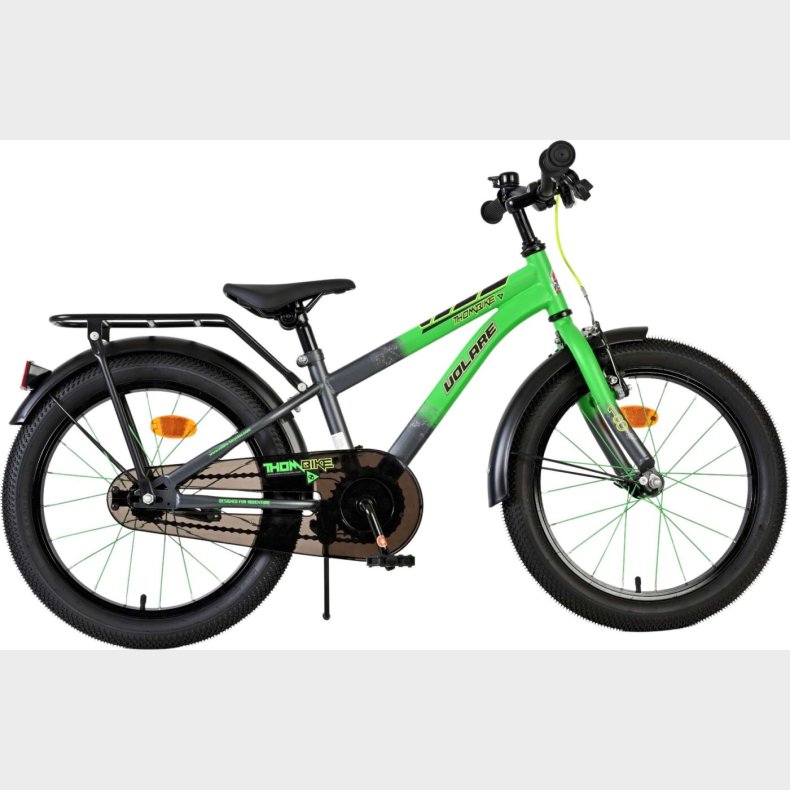 Volare - Thombike Cykel - 18" Tommer - Bagageb�rer - Gr�n Gr�
