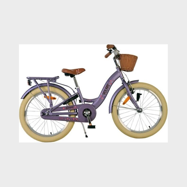 Volare - Blossom - Cykel - 20" Tommer - Med Kurv - Lilla
