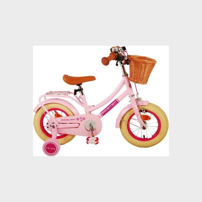 Volare - Brnecykel12 - Excellent Med Kurv Pink
