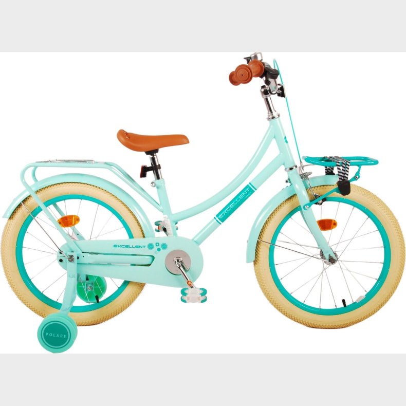 Volare - B�rnecykel Med St�ttehjul - 18" - Excellent - Gr�n