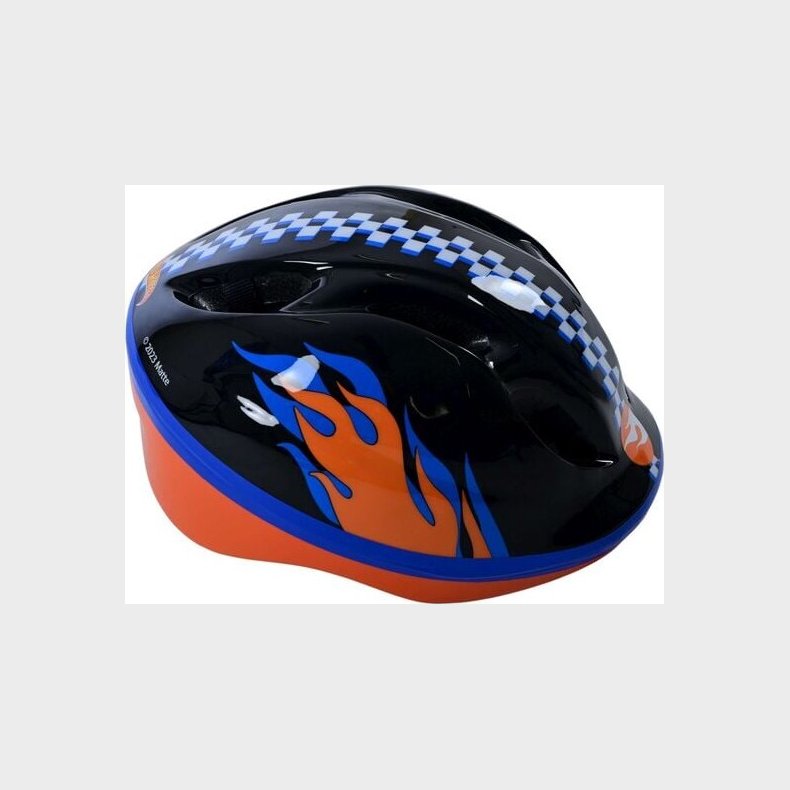 Volare - Cykelhjelm Til Brn - 3-12 r - 52-56 Cm - Hotwheels - Sort