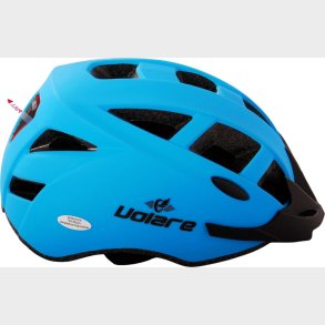 Cykelhjelm Med Lys - Bl - Led Lys - 54-58 Cm - Volare