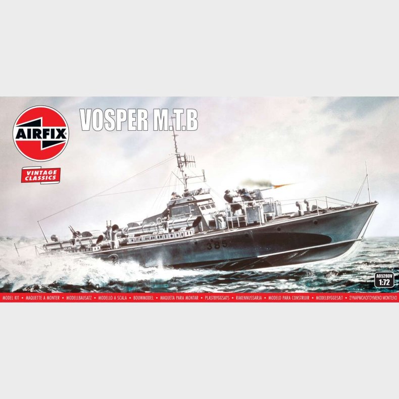 Airfix - Vosper M.t.b Vintage Classics Byggest - 1:72 - A05280v
