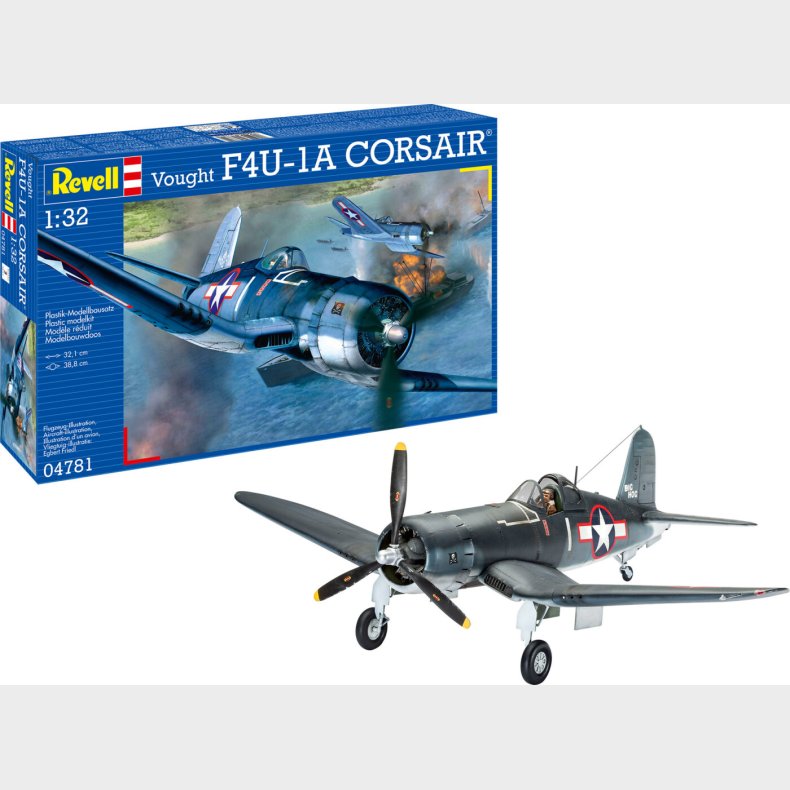 Revell - Vought F4u-1a Corsair Fly Bygges�t - 1:32 - 04781
