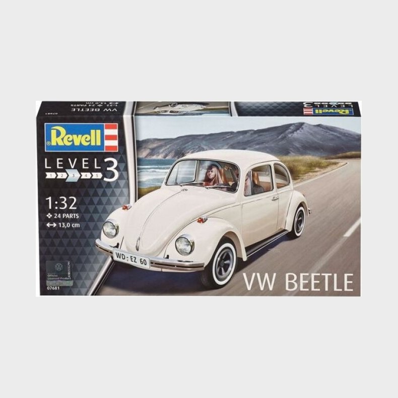 Revell - Vw Volkswagen Beetle Bil Bygges�t - 1:32 - Level 3 - 07681