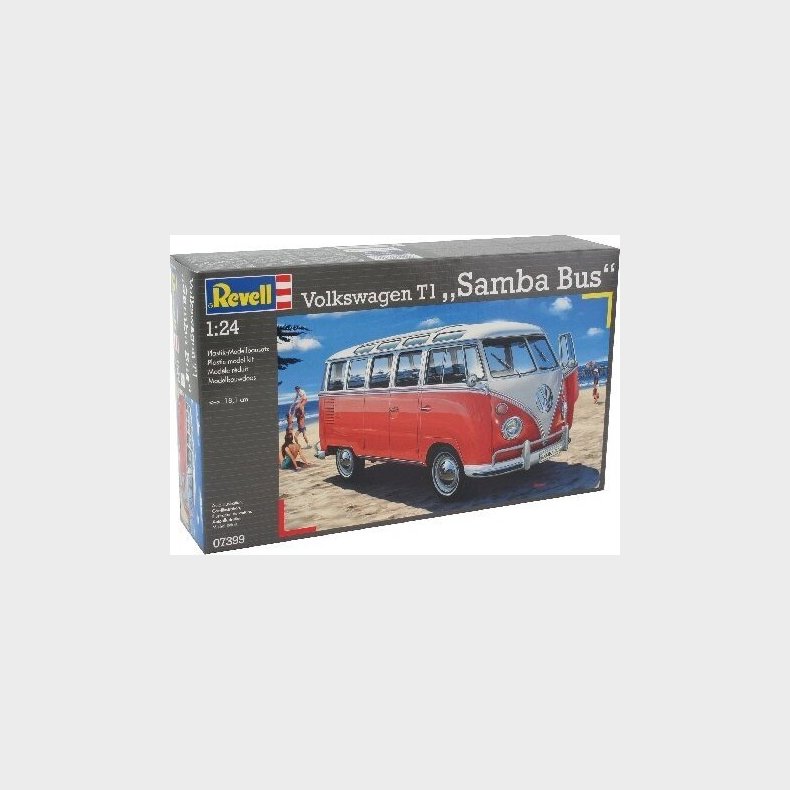 Revell - Volkswagen Vw T1 Samba Bus - 1:24 - 07399