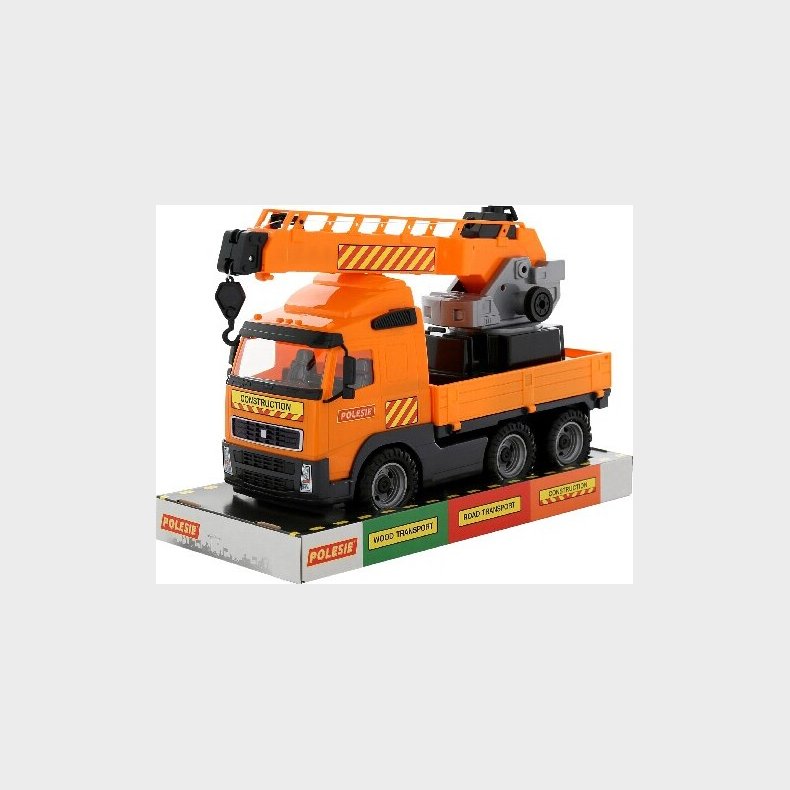 Volvo Lastbil Leget�j Med Kran P� Lad