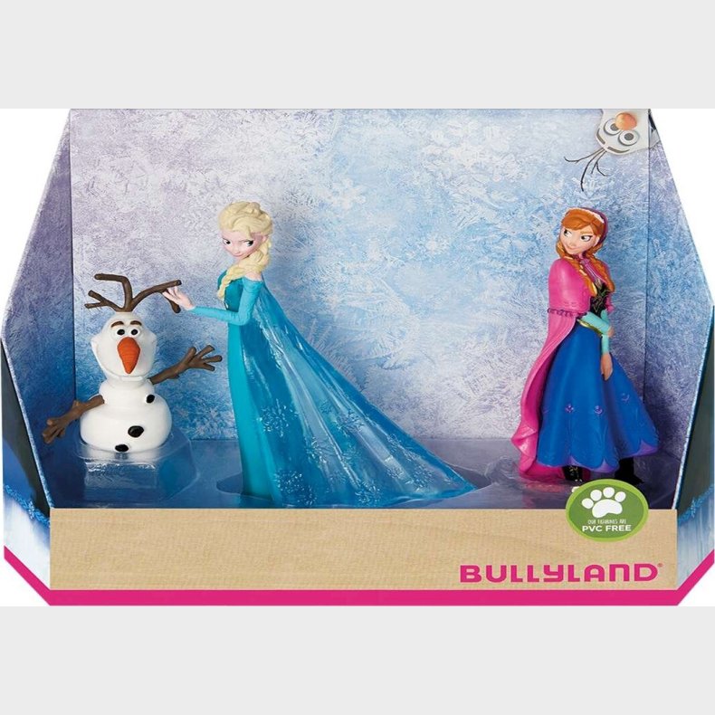 Frost Figurer - Elsa, Anna Og Olaf - Disney - 3 Stk - 13446 - Bullyland