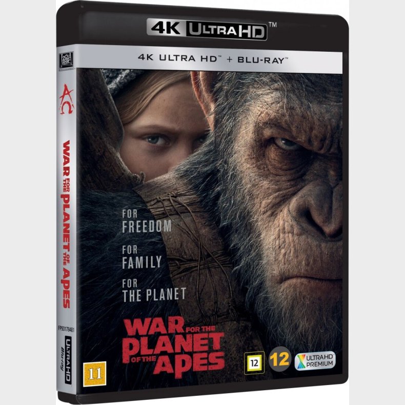 War For The Planet Of The Apes / Abernes Planet: Opgret - 4K Blu-Ray
