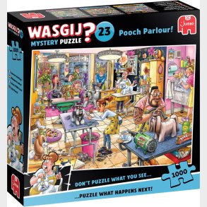 Wasgij - Mystery 23 Puslespil - Pooch Parlour! - 1000 Brikker