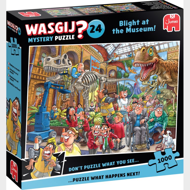 Wasgij - Mystery 24 Puslespil - Blight At The Museum! - 1000 Brikker