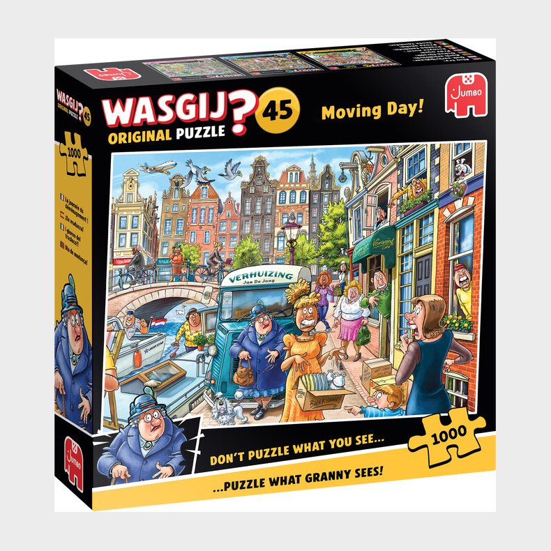 Wasgij - Original 45 Puslespil - Moving Day! - 1000 Brikker