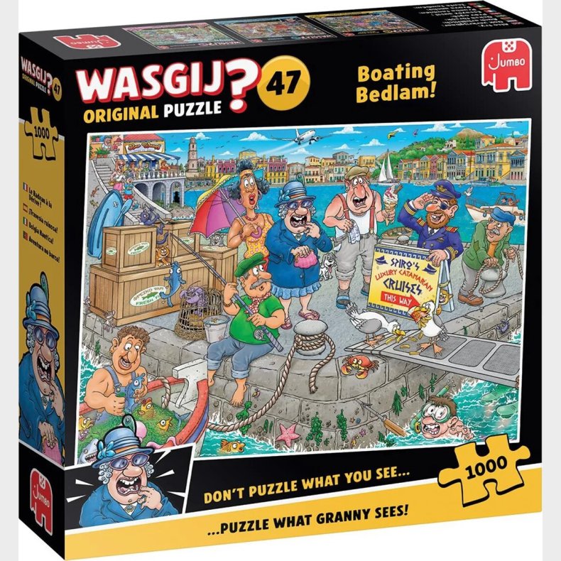 Wasgij - Original 47 Puslespil - Boating Bedlam - 1000 Brikker