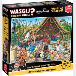 Wasgij - Original Puslespil - World Of Sinbad - 1000 Brikker