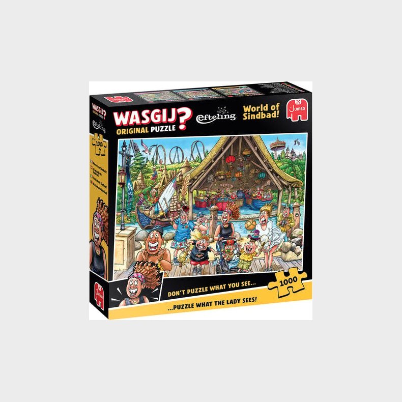 Wasgij - Original Puslespil - World Of Sinbad - 1000 Brikker