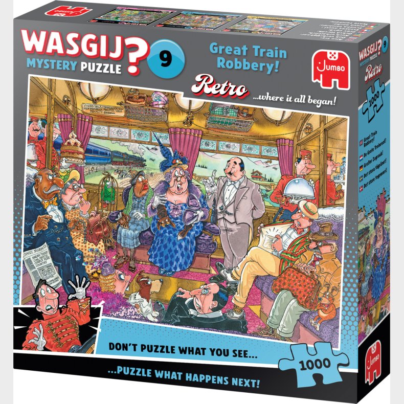 Wasgij - Retro Mystery 9 - Great Train Robbery! - 1000 Brikker
