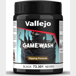 Vallejo - Game Wash Dipping Formula - Sort 200 Ml