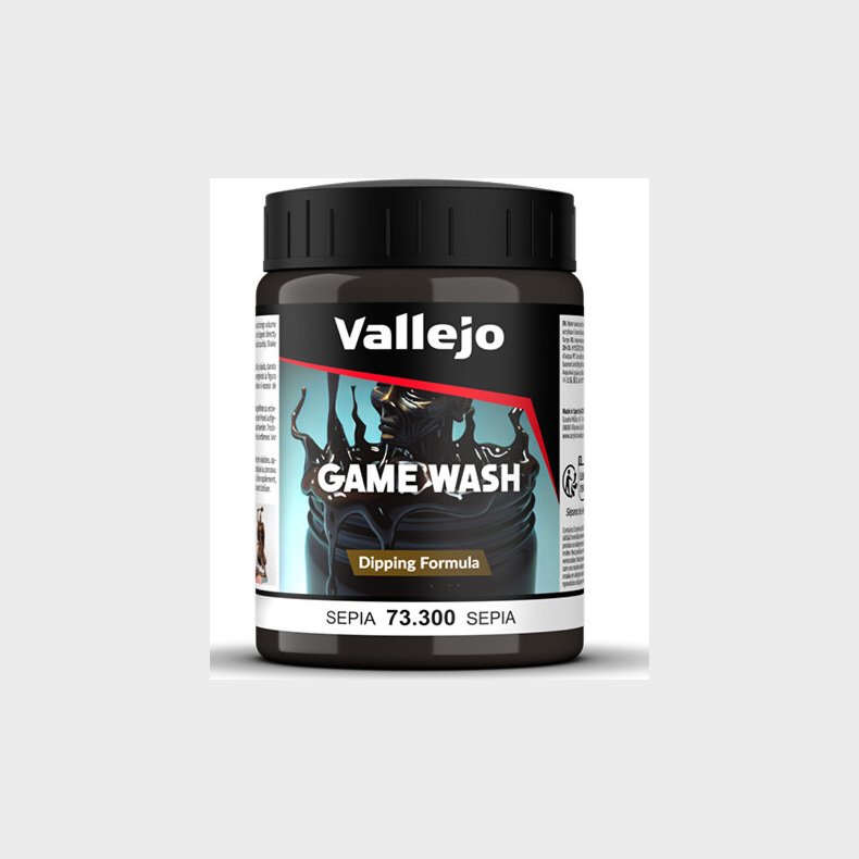 Vallejo - Game Wash Dipping Formula - Sepia 200 Ml