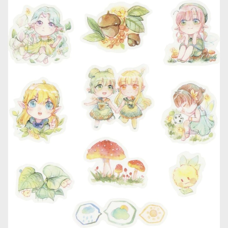 Washi Stickers - Feer - Klistermrker - 30 Stk