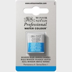 Winsor & Newton - Akvarelfarve 1/2 Blok - Winsor Blue Green Shade