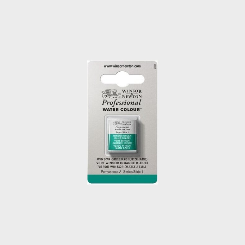 Winsor & Newton - Akvarelfarve 1/2 Pan - Winsor Green Blue Shade