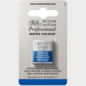 Winsor & Newton - Akvarelfarve 1/2 Pan - Winsor Blue Red Shade