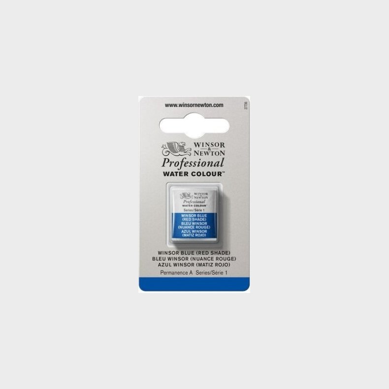 Winsor & Newton - Akvarelfarve 1/2 Pan - Winsor Blue Red Shade
