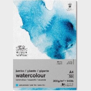 Akvarelblok - A4 - Cold Press - Winsor & Newton - 50 Ark
