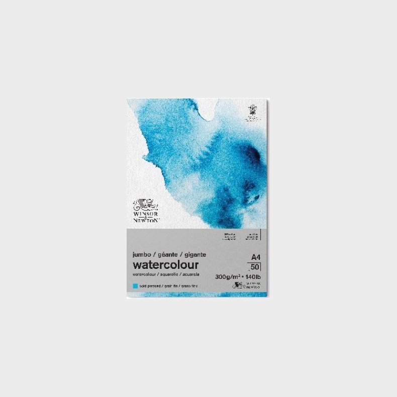 Akvarelblok - A4 - Cold Press - Winsor & Newton - 50 Ark