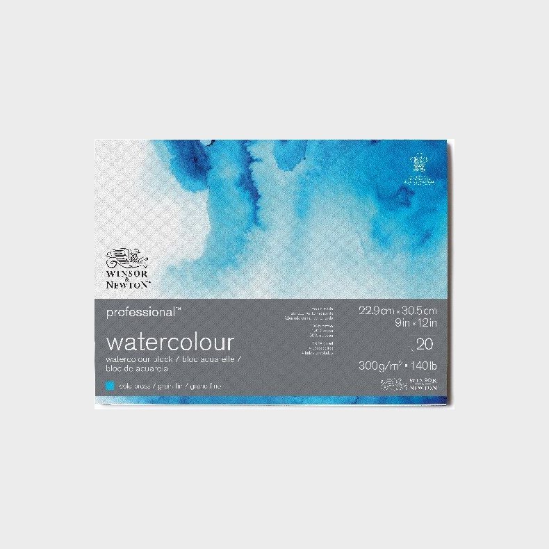 Winsor & Newton - Akvarelblok - 23x31 Cm - Cold Press - 20 Ark