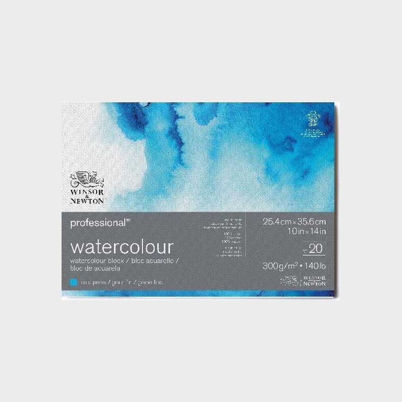 Winsor & Newton - Akvarelblok - 26x36 Cm - Cold Press - 20 Ark