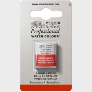 Winsor & Newton - Akvarelfarve 1/2 Pan - Brown Madder