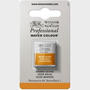 Winsor & Newton - Akvarelfarve 1/2 Pan - Brown Ochre