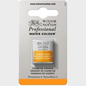 Winsor & Newton - Akvarelfarve 1/2 Pan - Cadmium Orange