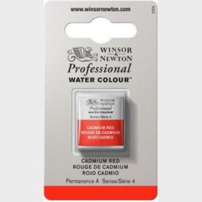 Winsor & Newton - Akvarelfarve 1/2 Pan - Cadmium Red