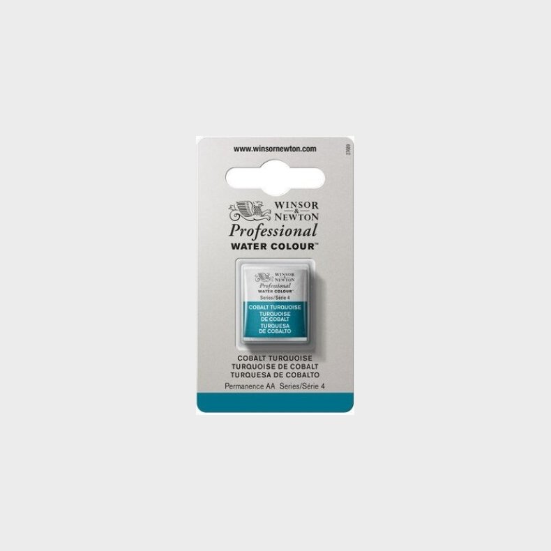 Winsor & Newton - Akvarelfarve 1/2 Pan - Cobalt Turquoise