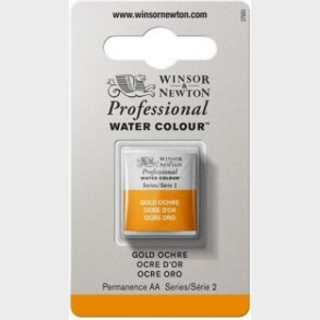 Winsor & Newton - Akvarelfarve 1/2 Pan - Gold Ochre