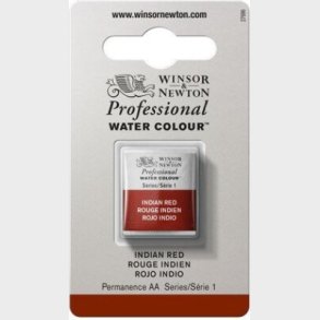 Winsor & Newton - Akvarelfarve 1/2 Pan - Indian Red