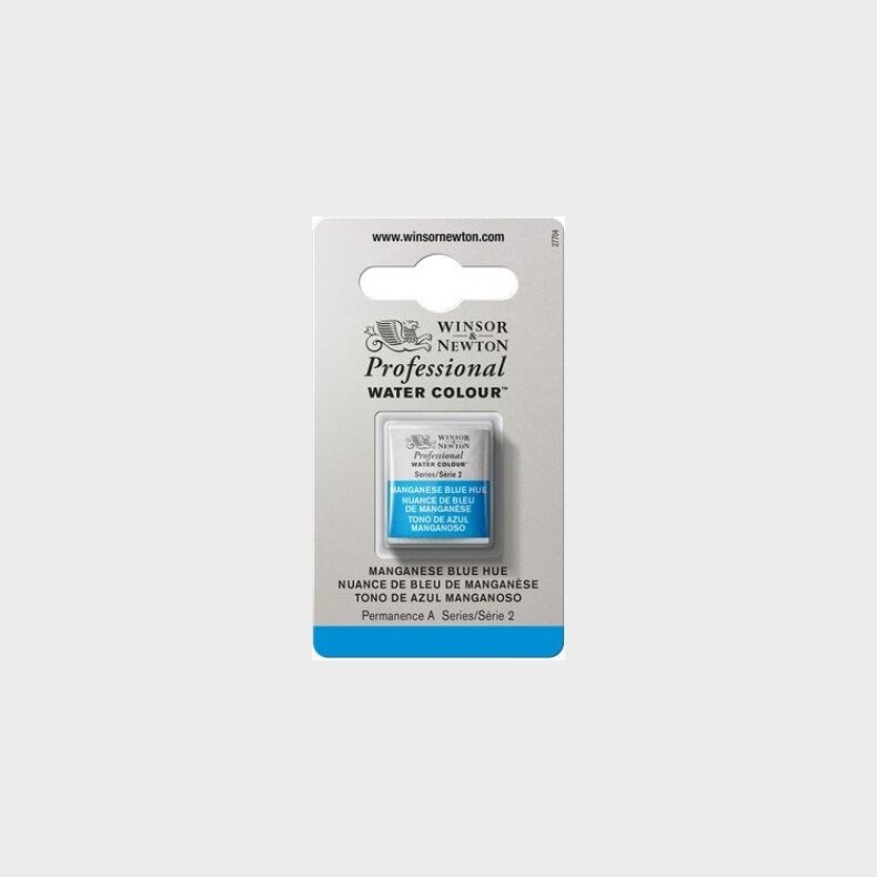 Winsor & Newton - Akvarelfarve 1/2 Pan - Manganese Blue Hue