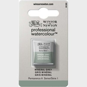 Winsor & Newton - Akvarelfarve 1/2 Pan - Mineral Grey